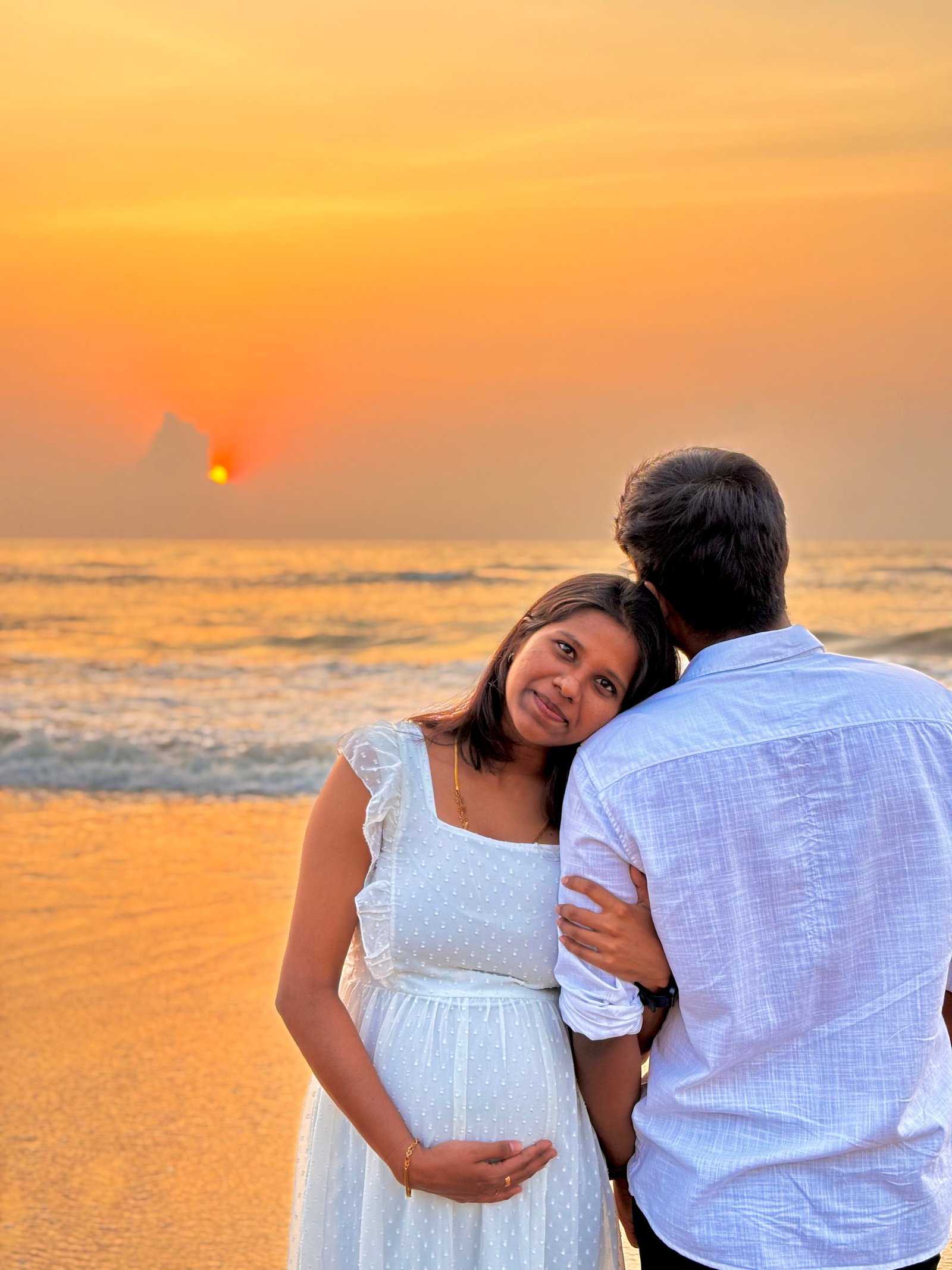 Couple sharing a joyful laughter during celebration
